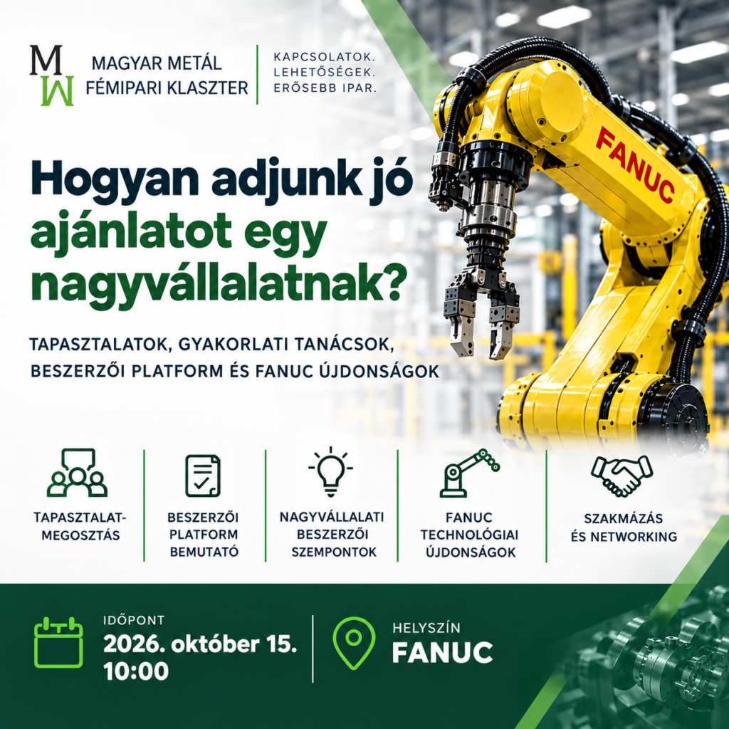 Beszállítókeresés és nagyvállalati ajánlatadás – MMFK szakmai nap a FANUC Hungary-nál